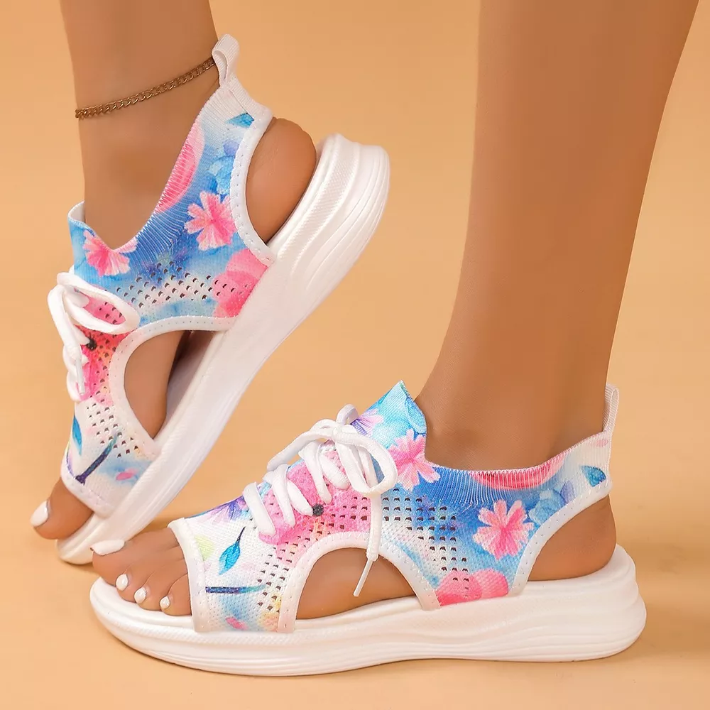 Tie-Dye Breathable Mesh Sandals, image 8
