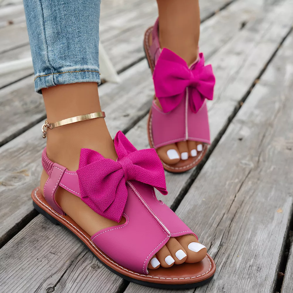 Open Toe Bow Sandals, image 5