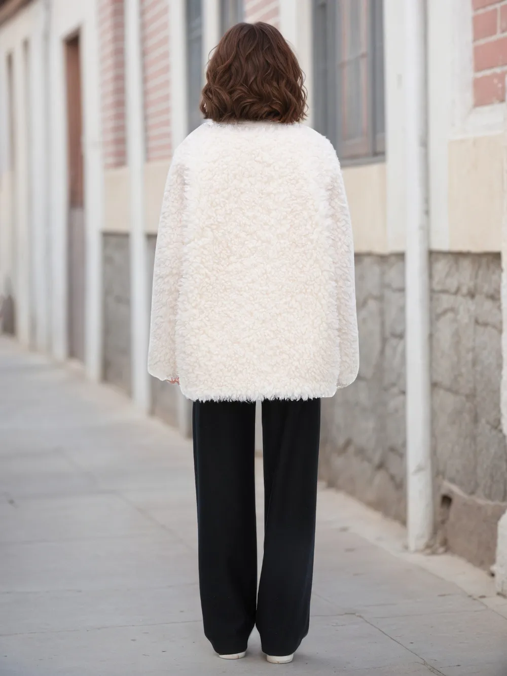 Fleece Button Up Long Sleeve Outerwear, image 3