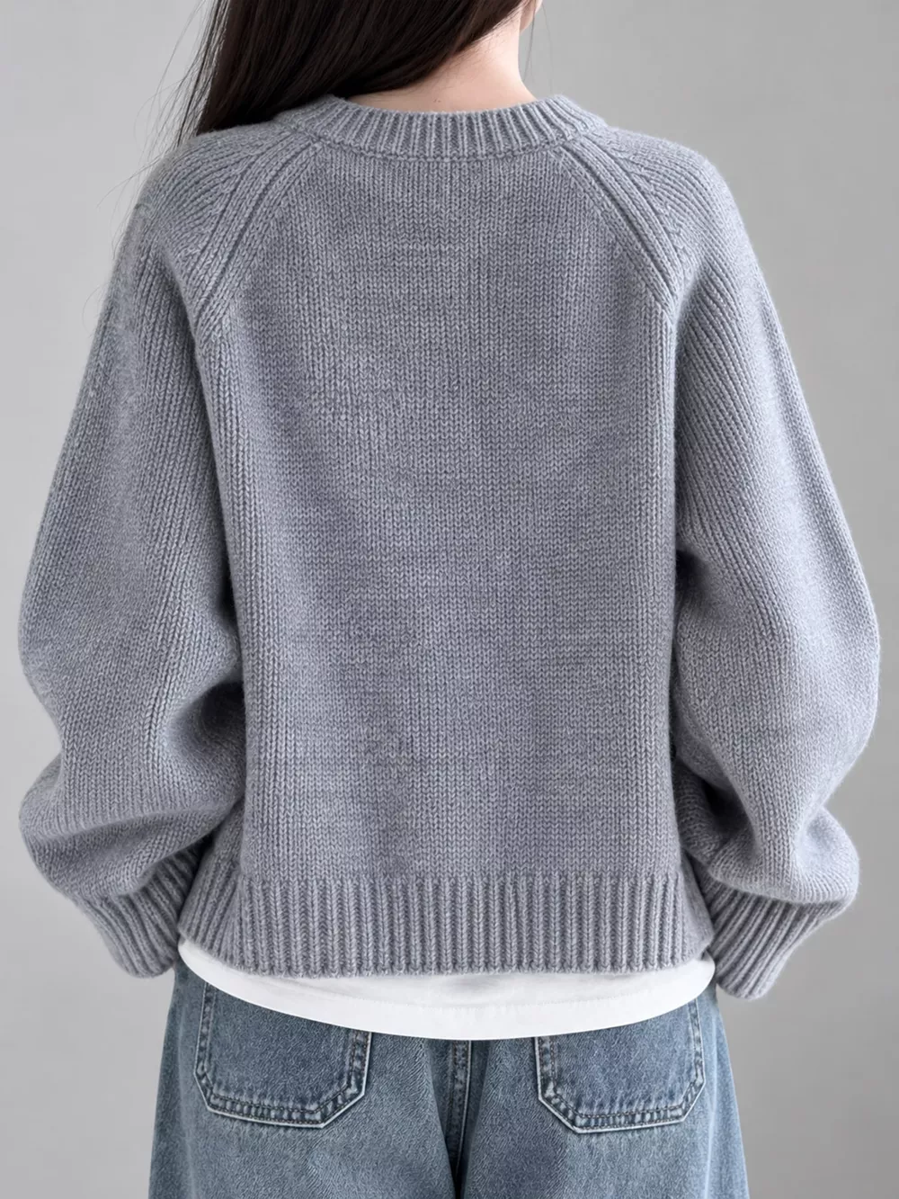 Ribbed Hem Zip-Up Cardigan, image 7