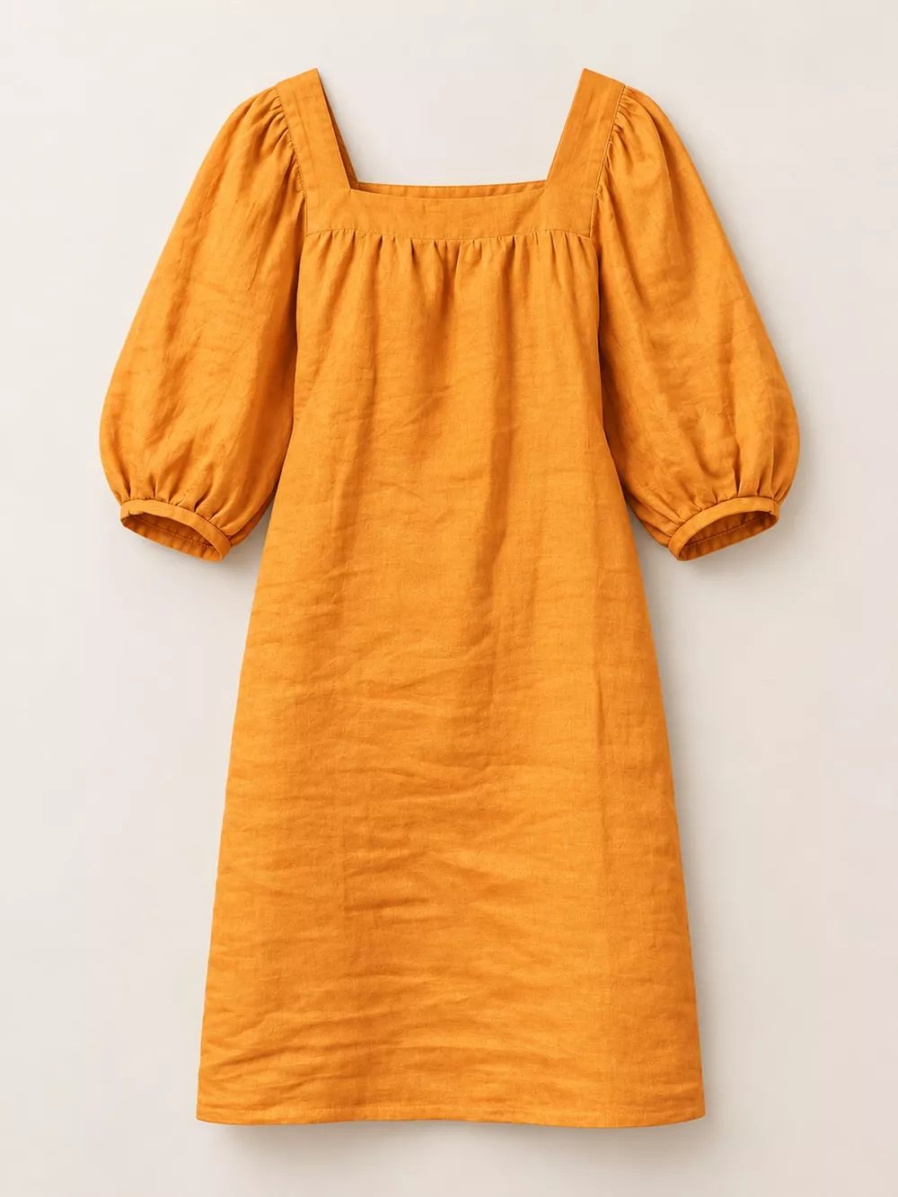 Square Neck Puff Sleeve Mini Dress, image 4