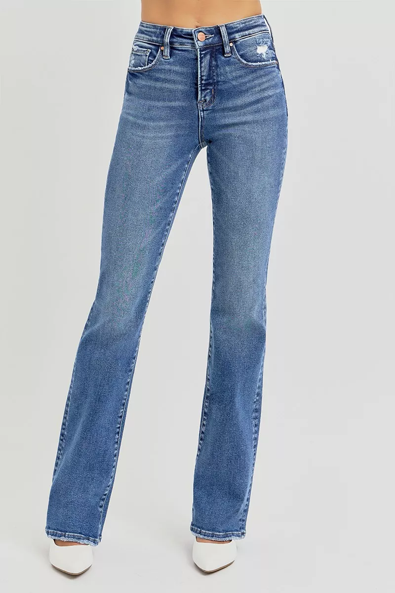 Full Size Tummy Control High Rise Straight Jeans Plus Size, image 2