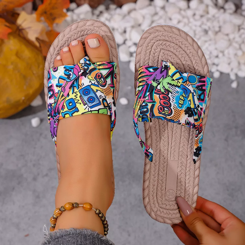 Toe Post Flats Sandals, image 8