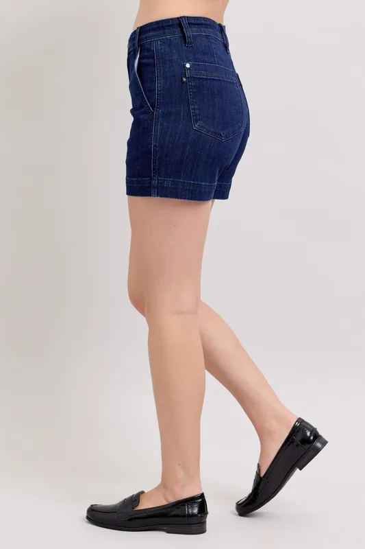 Full Size High Waist Denim Shorts Plus Size, image 15