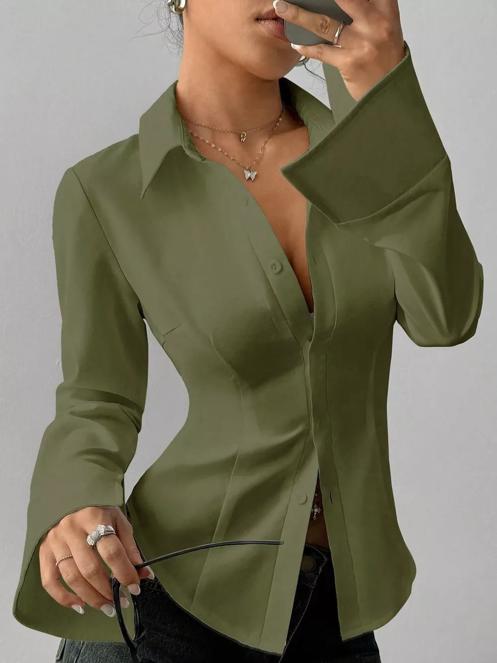 Slim-Fit Button-Down Shirt, image 10