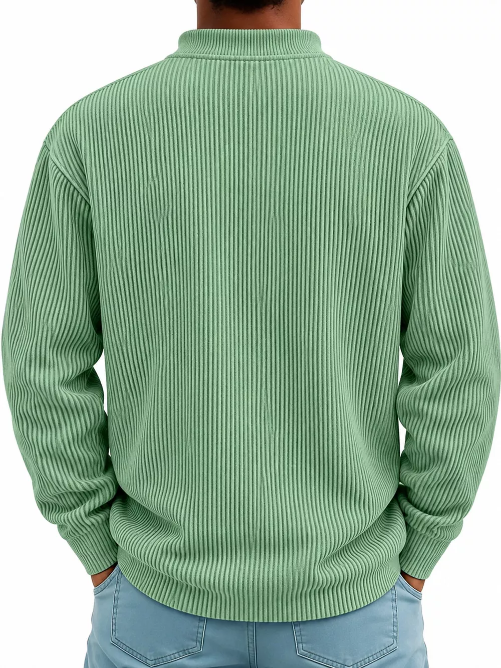 Men's Full Size Quarter-Zip Long Sleeve Sweatshirt Plus Size, image 13