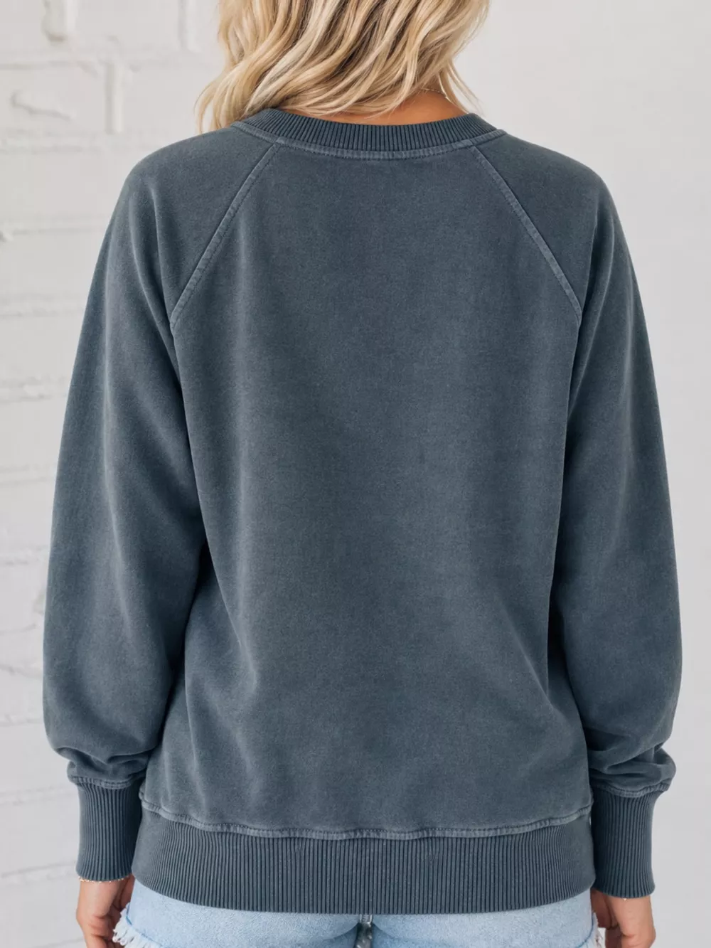 Crew Neck Raglan Sleeve Sweatshirt, image 31