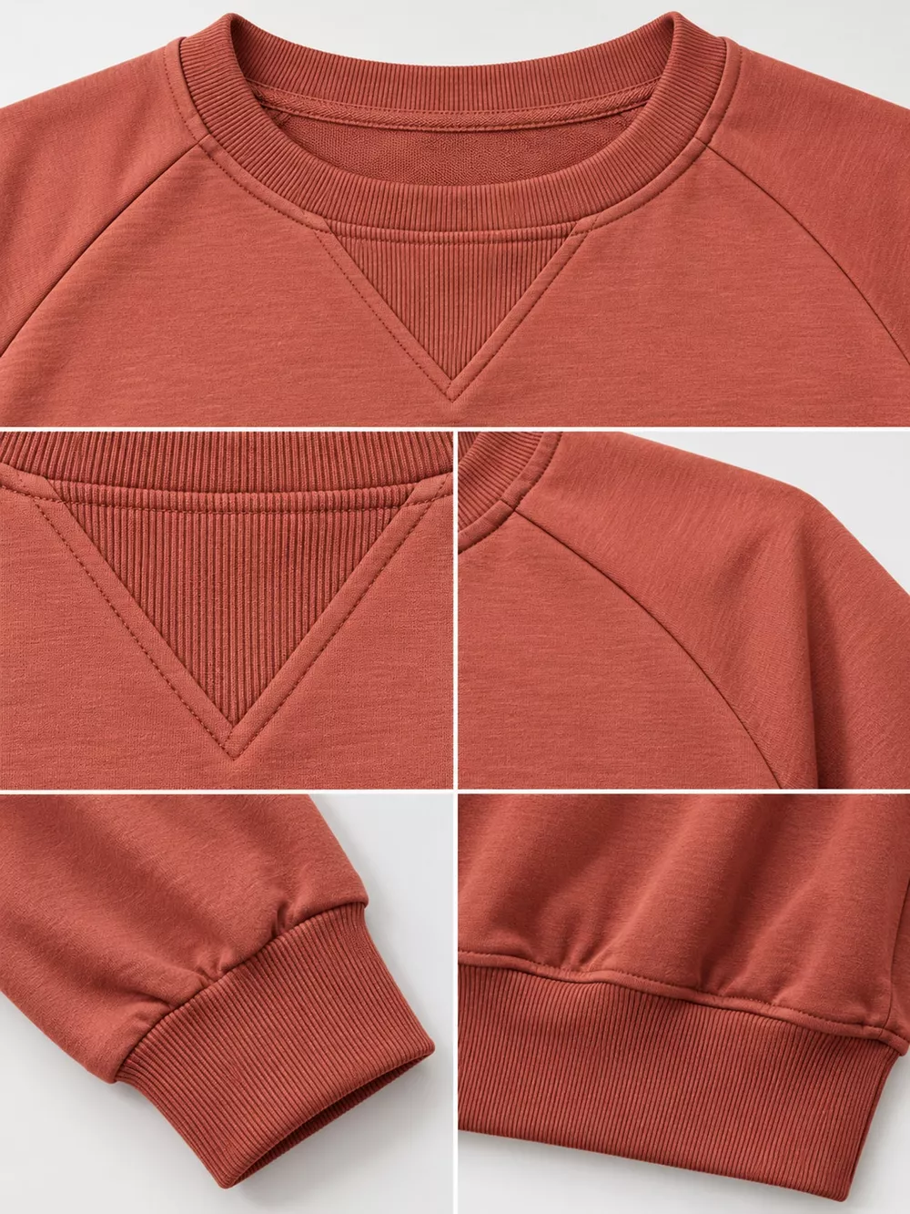 Crew Neck Raglan Sleeve Sweatshirt, image 18