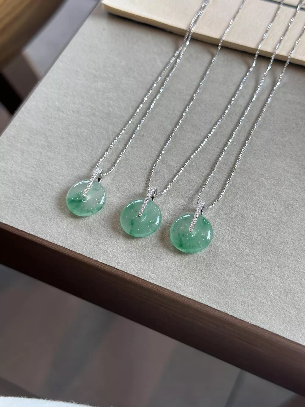 925 Sterling Silver Agate Pendant Necklace, image 4