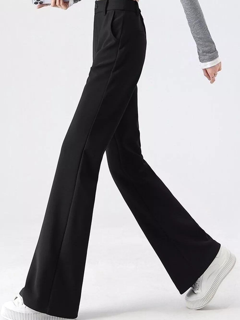 Full Size High-Waisted Slim-Fit Straight-Leg Pants Plus Size, image 7