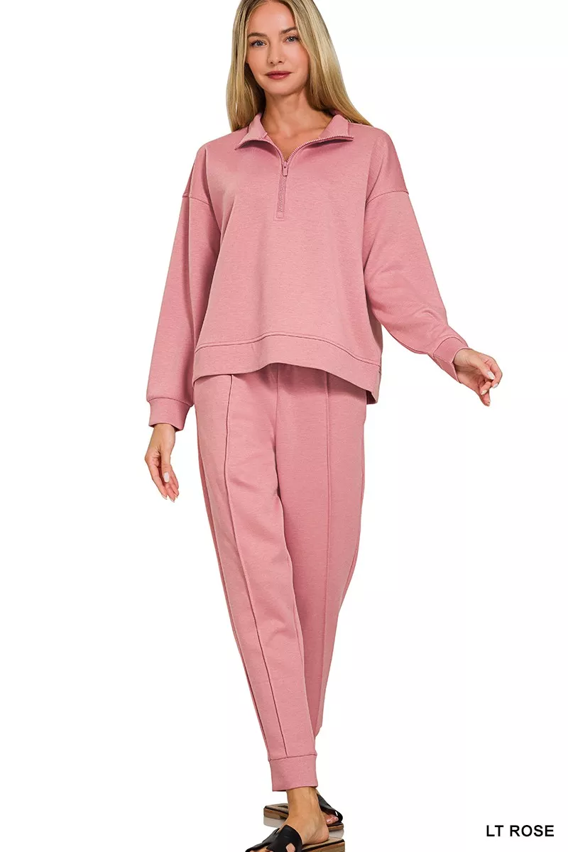Scuba Half Zip Pullover and Jogger Set