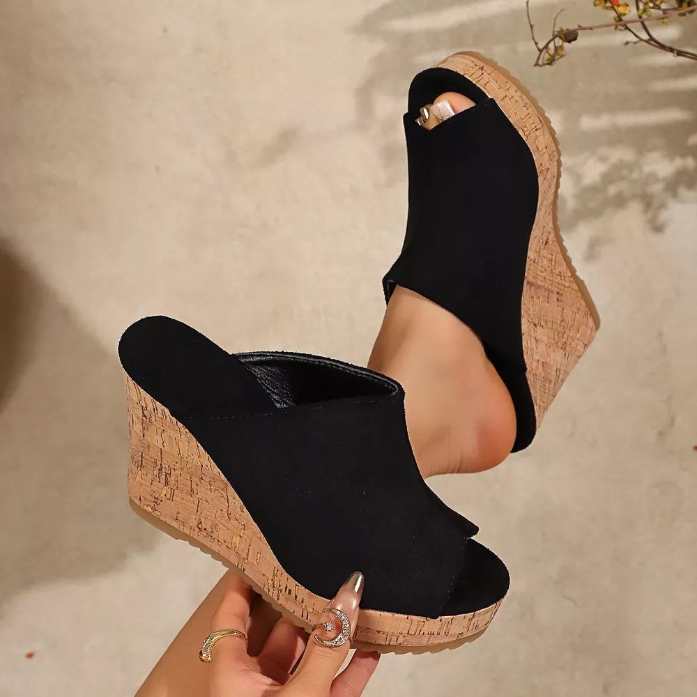 Open Toe Wedge Sandals, image 4