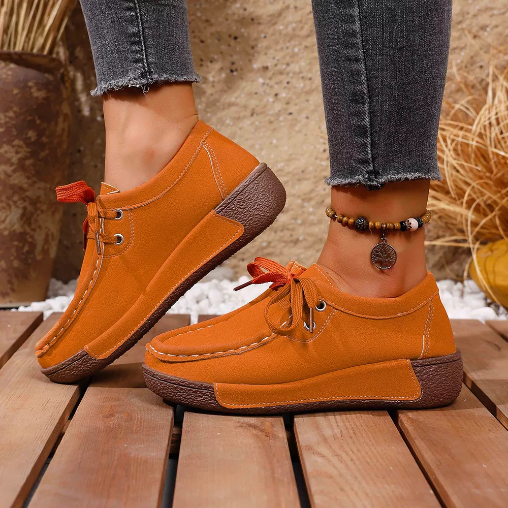 Lace Up Round Toe Sneakers, image 9