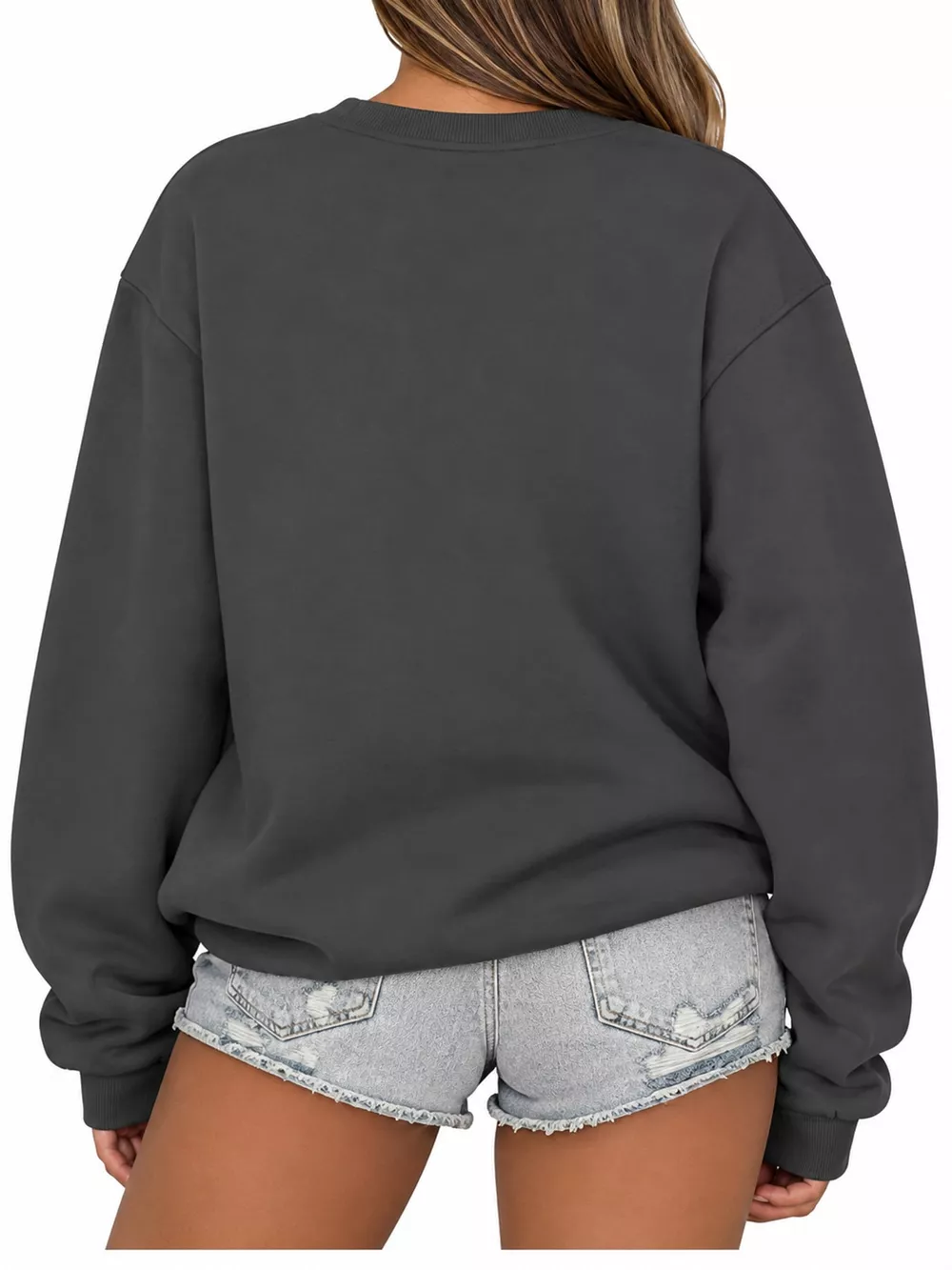 Full Size Solid Color Long Sleeve Sweatshirt Plus Size, image 18