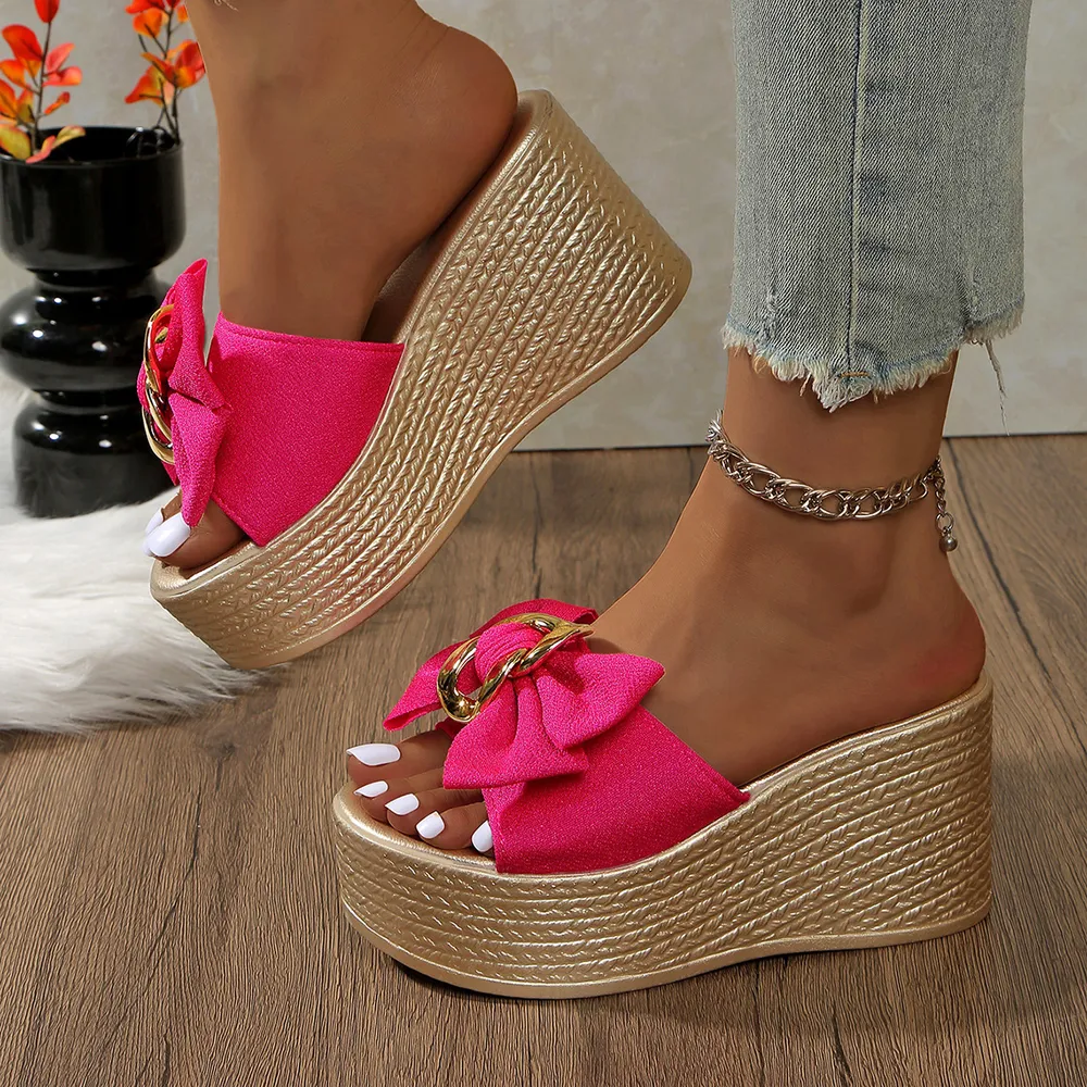 Bow Open Toe Platform Sandals, image 11