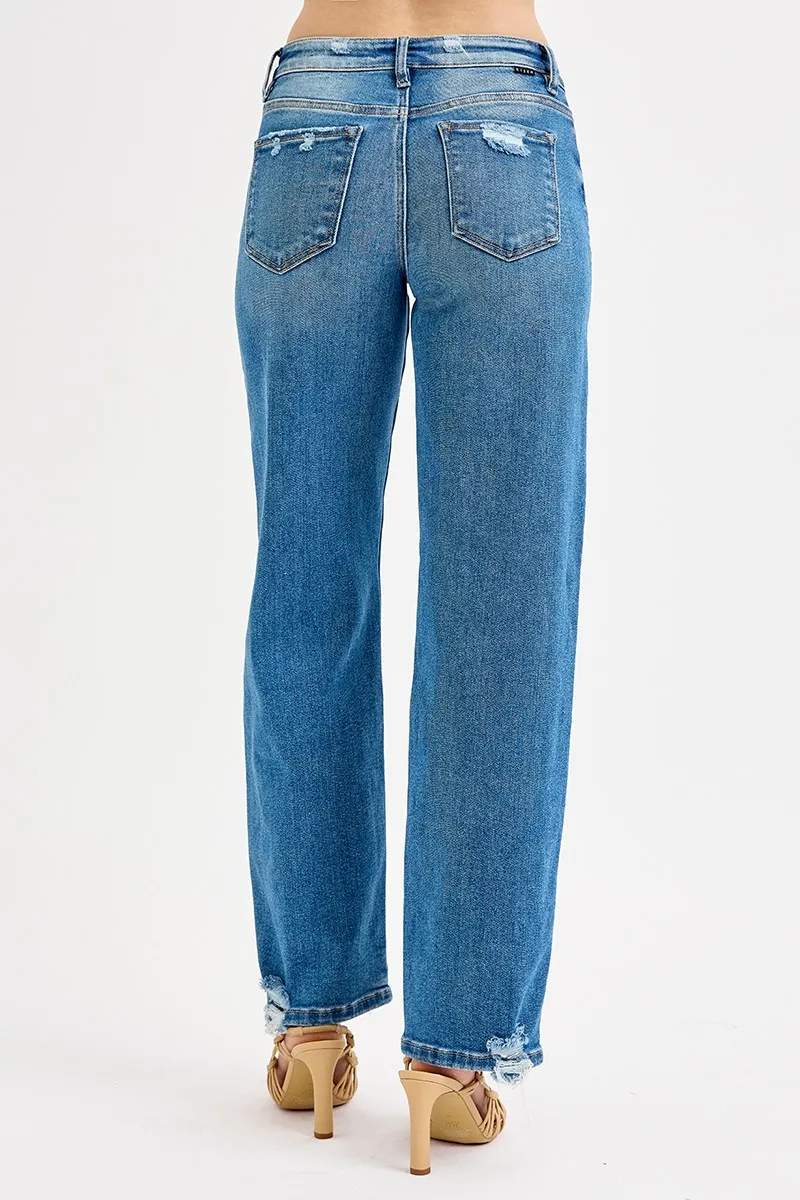 Full Size Mid Rise Baggy Jeans Plus Size, image 5