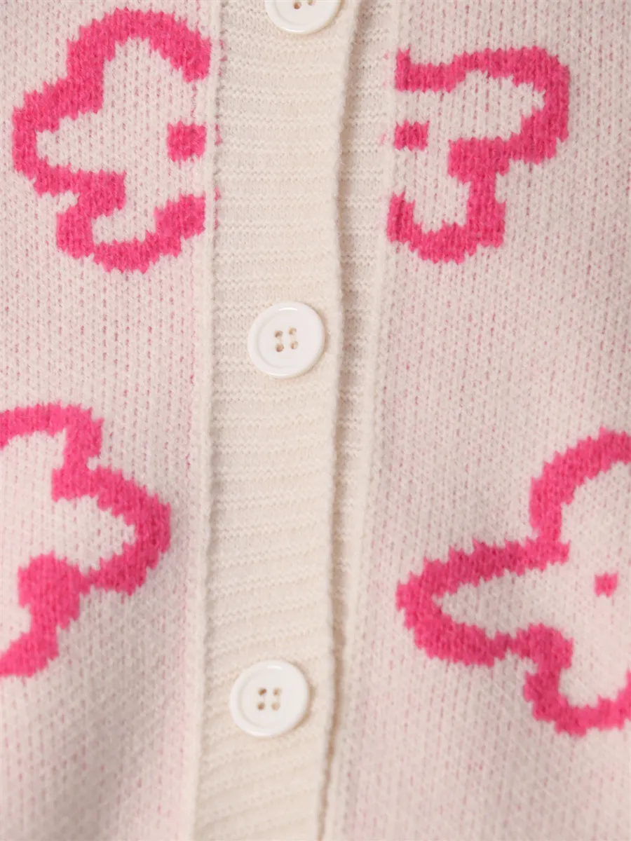 Floral Pattern Button-Up Cardigan, image 10