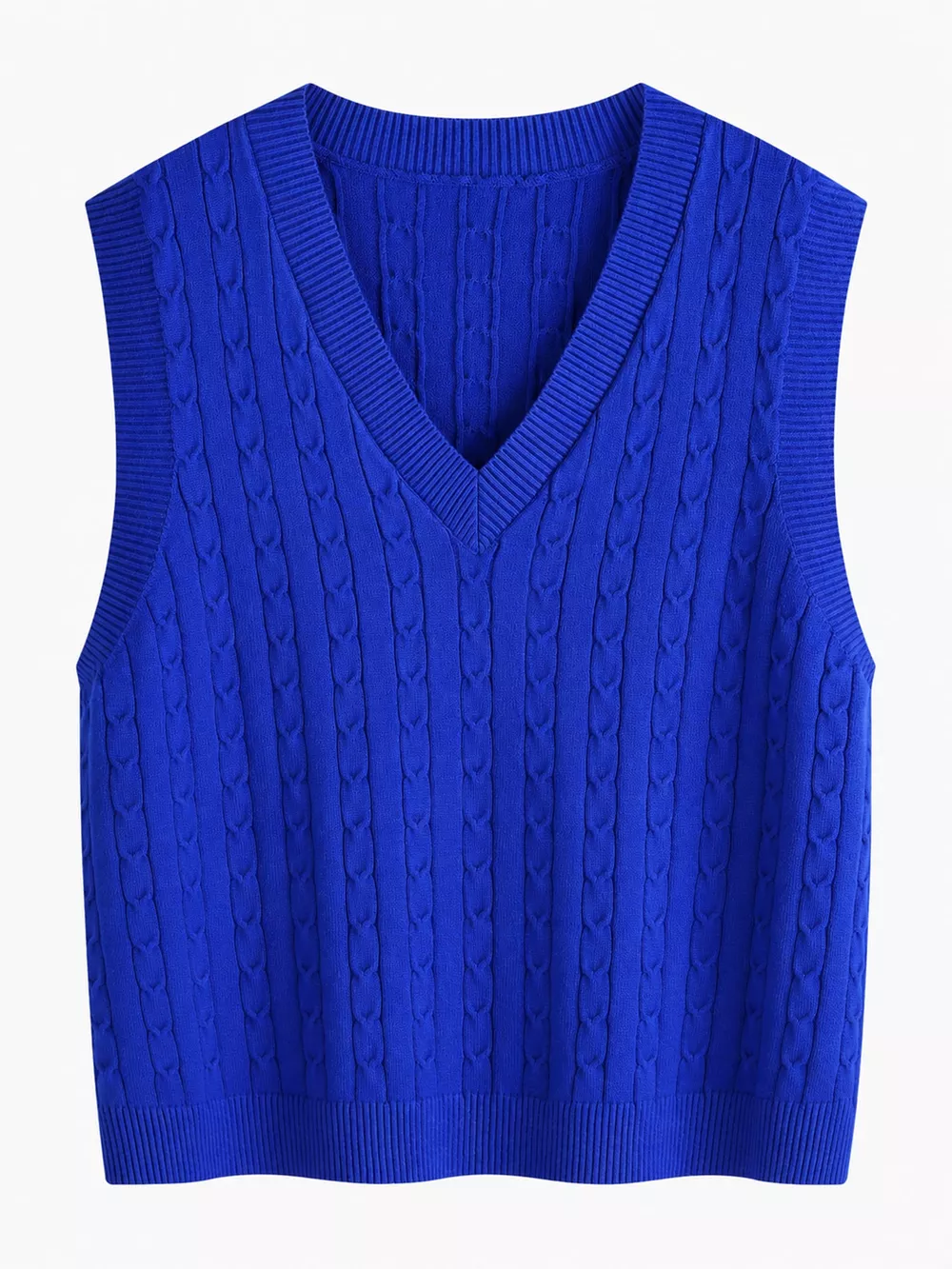 Plus Size Cable Knit Sweater Vest, image 15