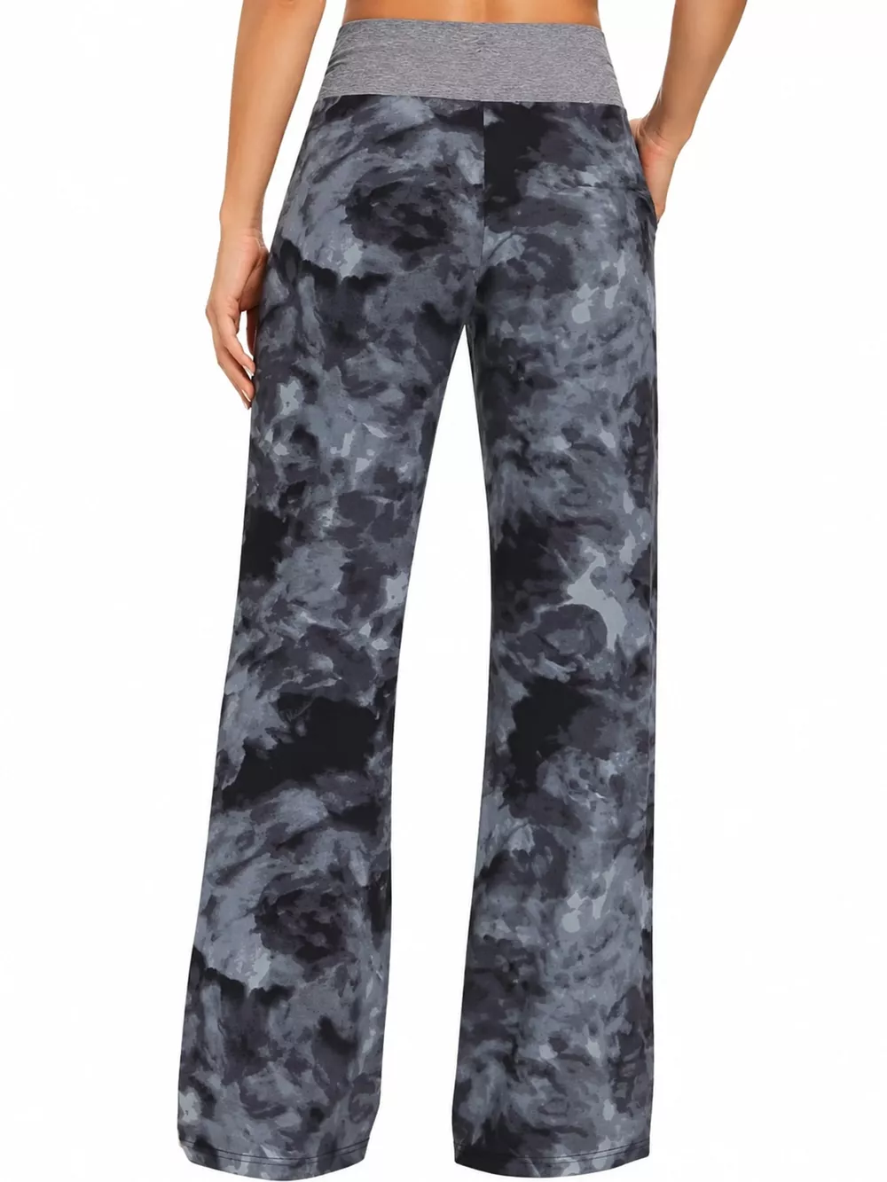 High-Waisted Wide-Leg Lounge Bottoms with Pockets, image 35