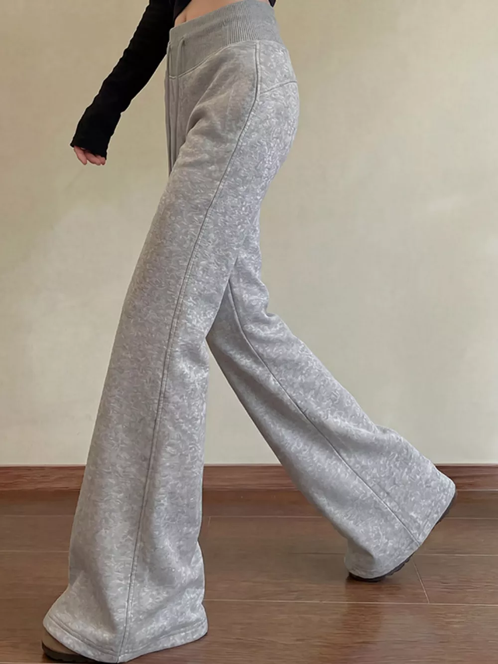 High-Waisted Wide-Leg Flare Pants, image 3