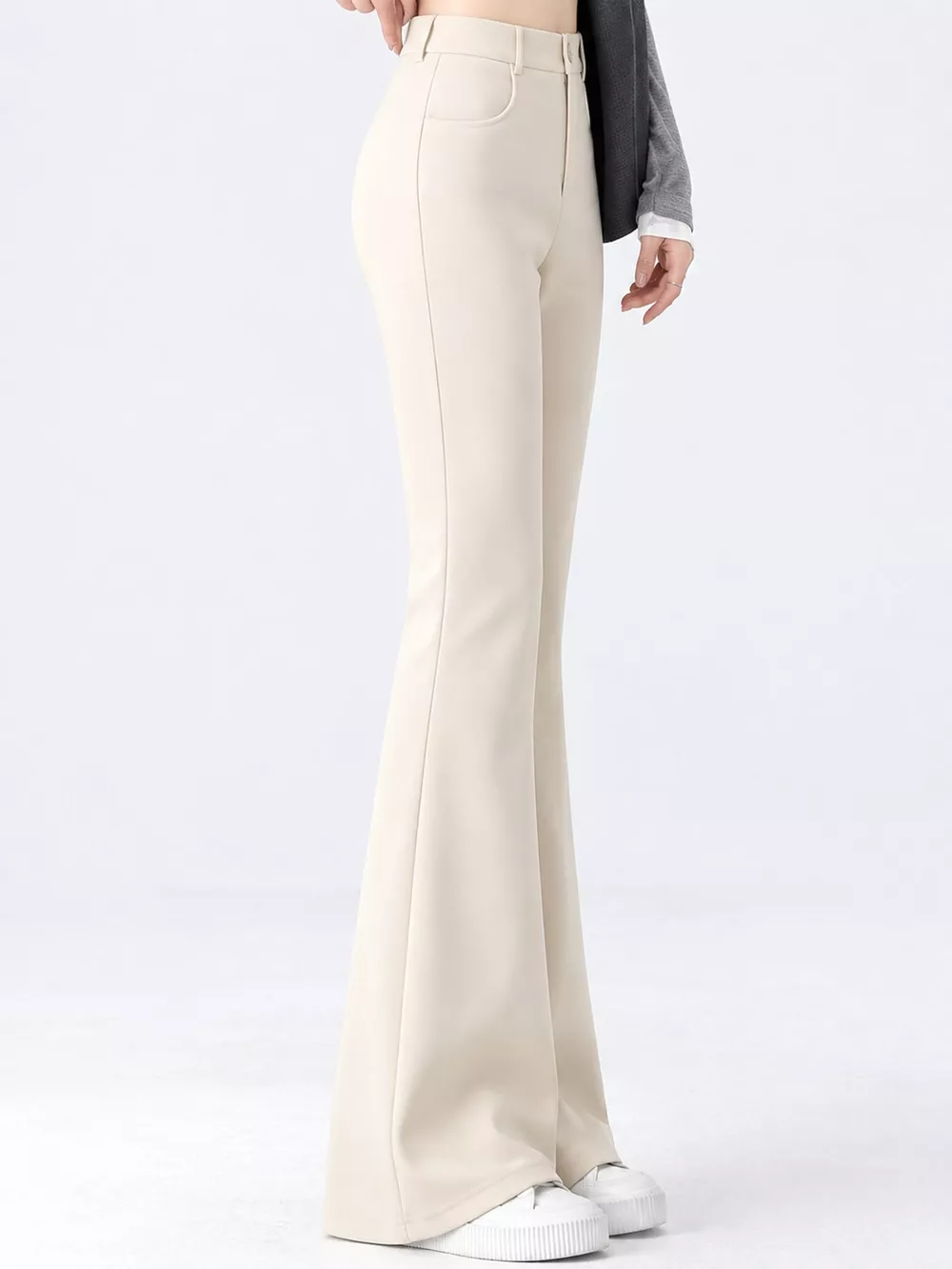 Full Size High-Waisted Slim-Fit Straight-Leg Pants Plus Size, image 23