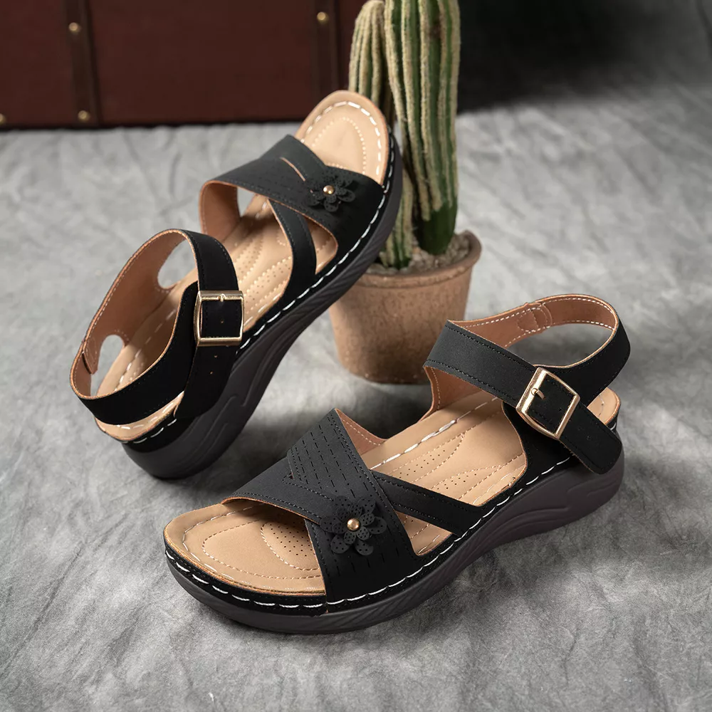 Open Toe Wedge Sandals, image 2