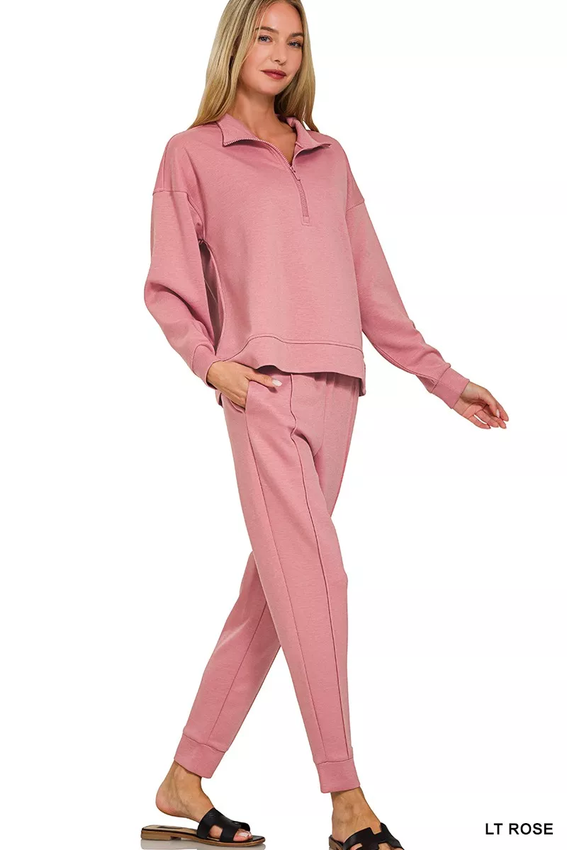 Scuba Half Zip Pullover and Jogger Set, image 2