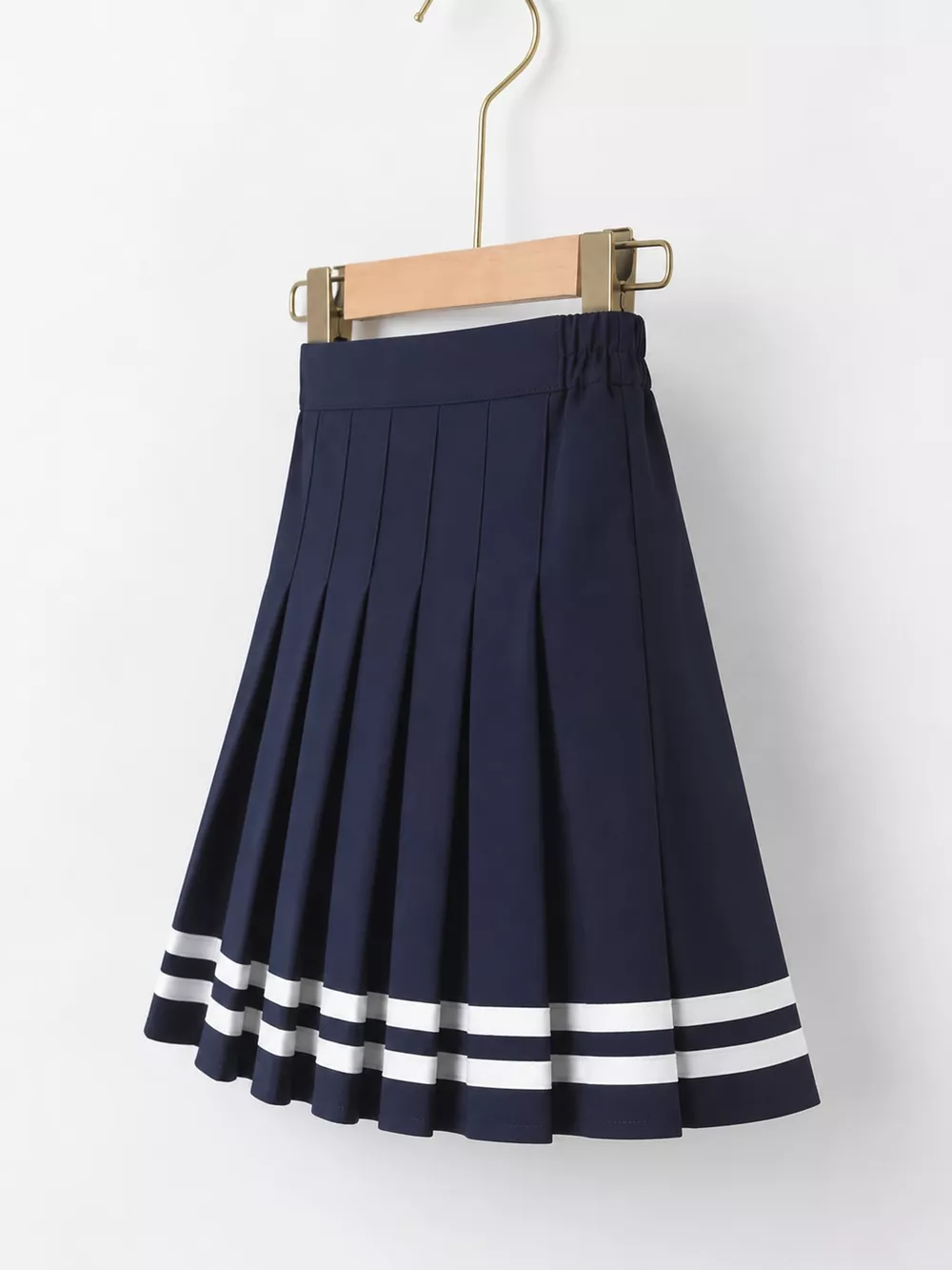 Pleated Striped Skirt, image 6