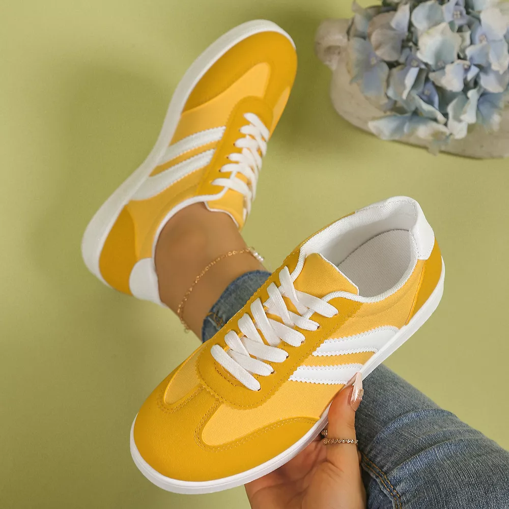 Casual Striped Flats Sneakers, image 2
