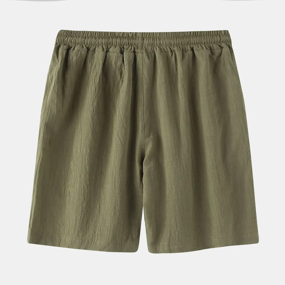 Men's Casual Drawstring Elastic Waist Shorts, image 2