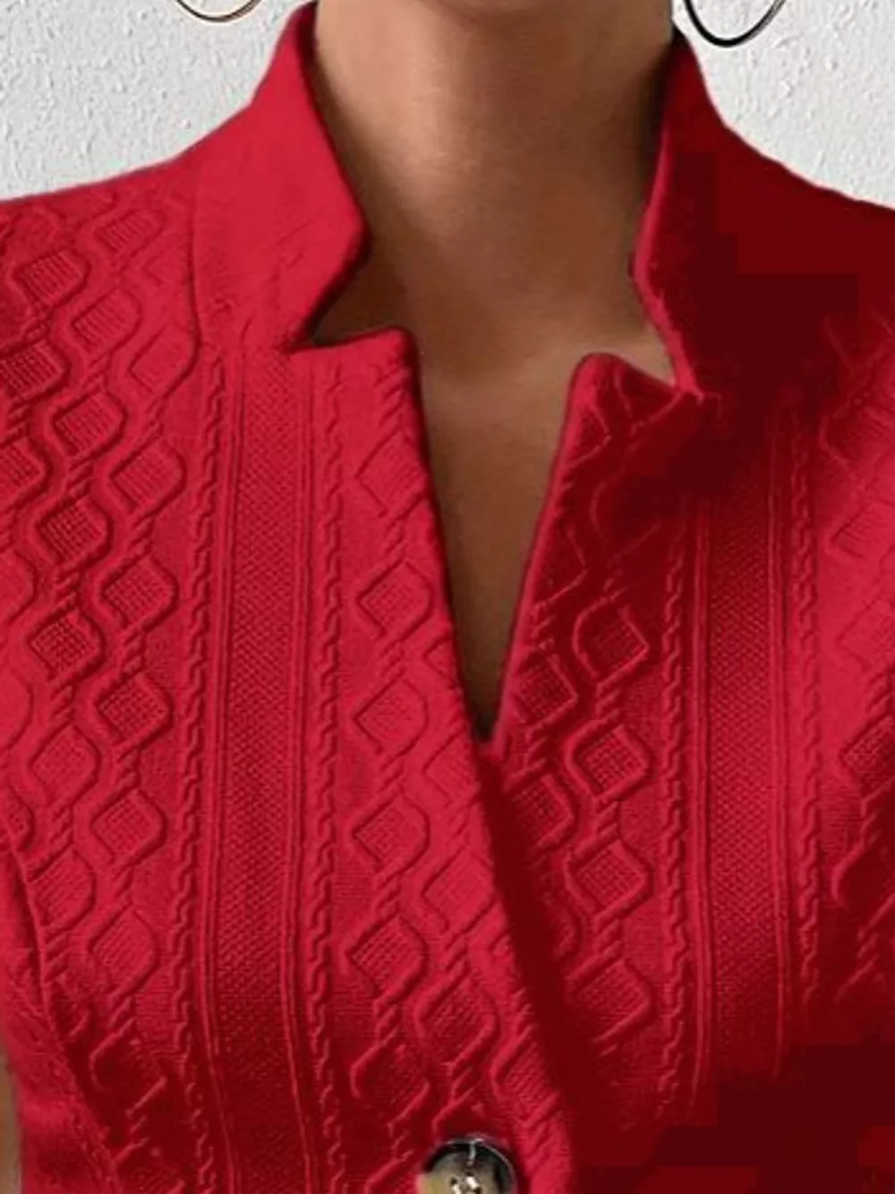 Textured Slim-Fit Button-Down Vest Coat, image 20