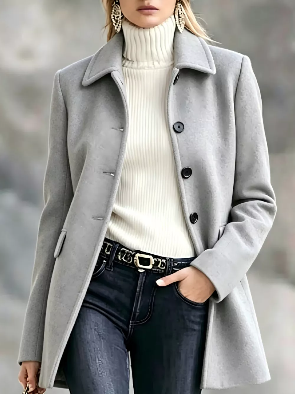 Single-Breasted Longline Coat, image 6