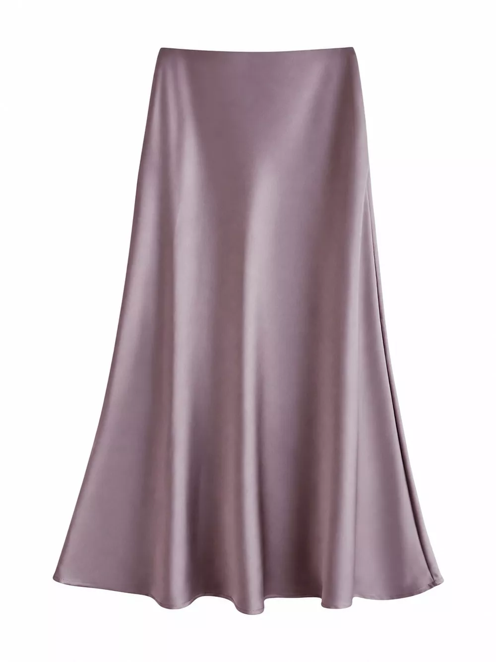 Full Size High-Waisted Satin Midi Skirt Plus Size, image 6