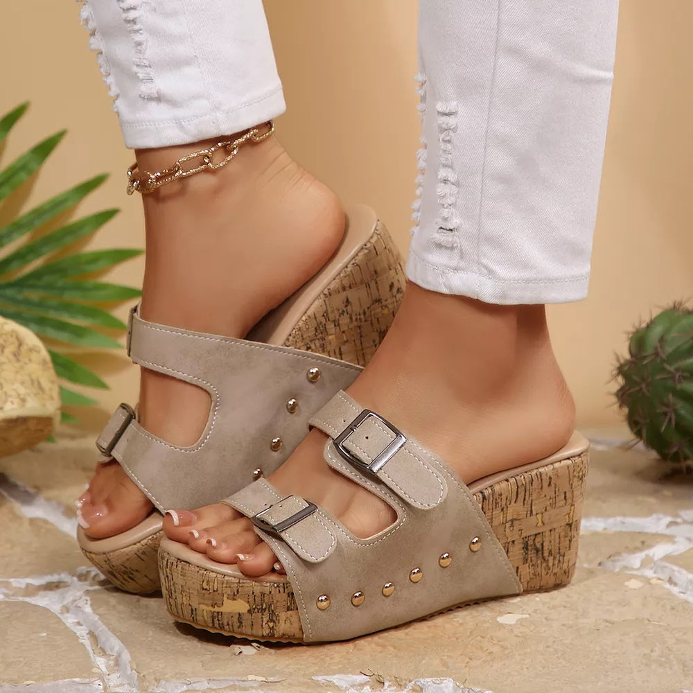 Open Toe Wedge Sandals, image 11