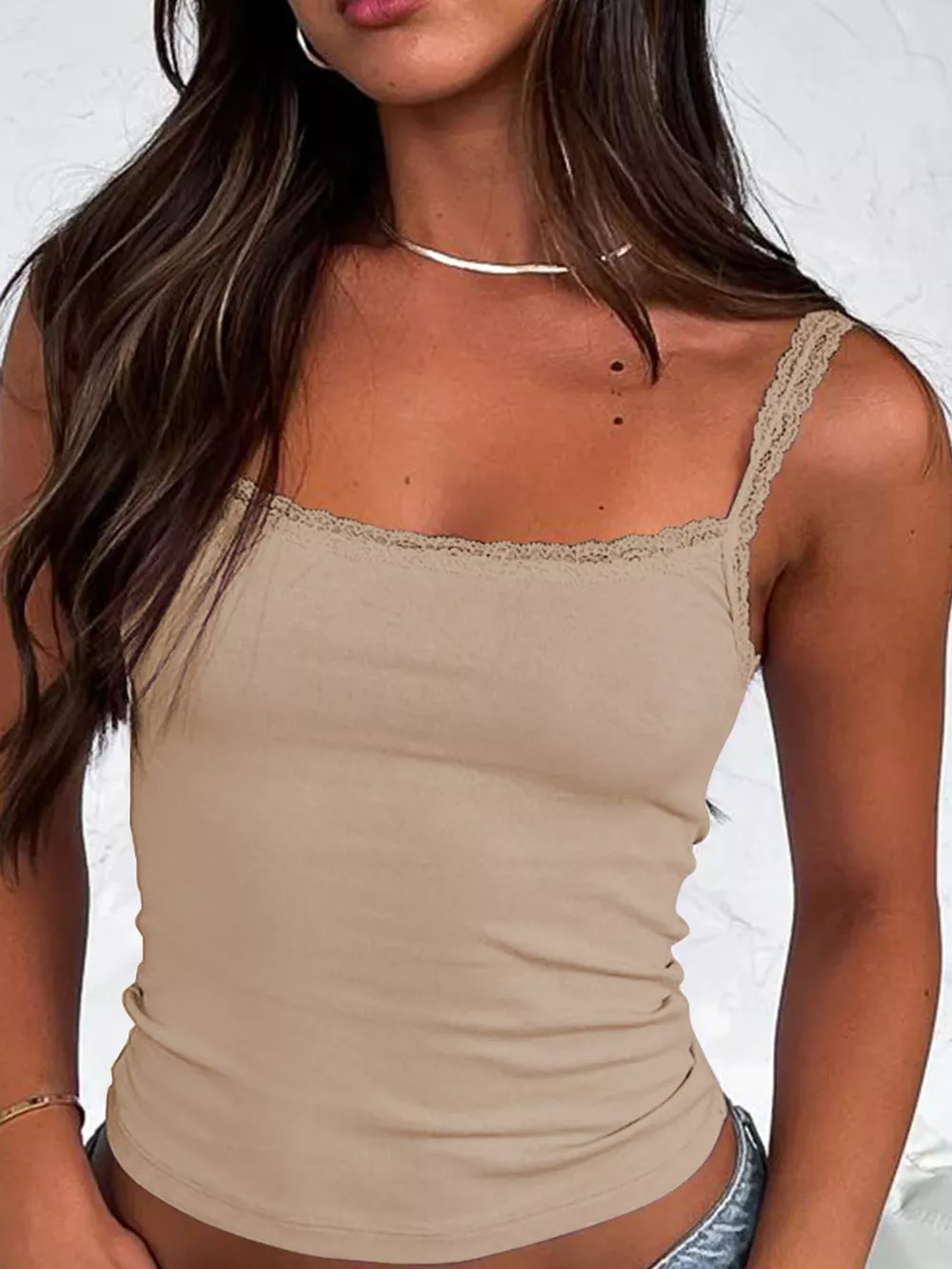 Lace Detail Cami Top, image 38