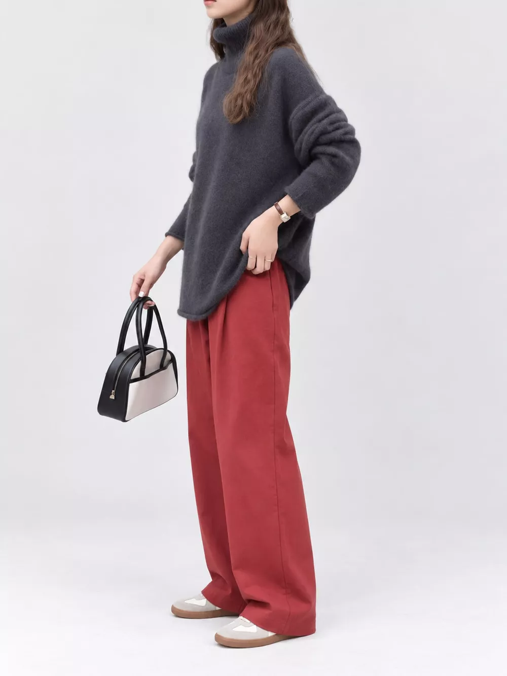 Turtleneck Dropped Shoulder Sweater, image 14