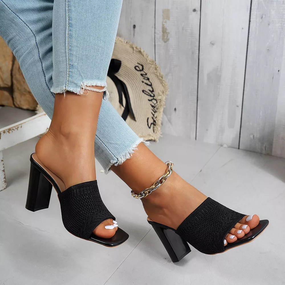 Open Toe Block Heels Sandals, image 5