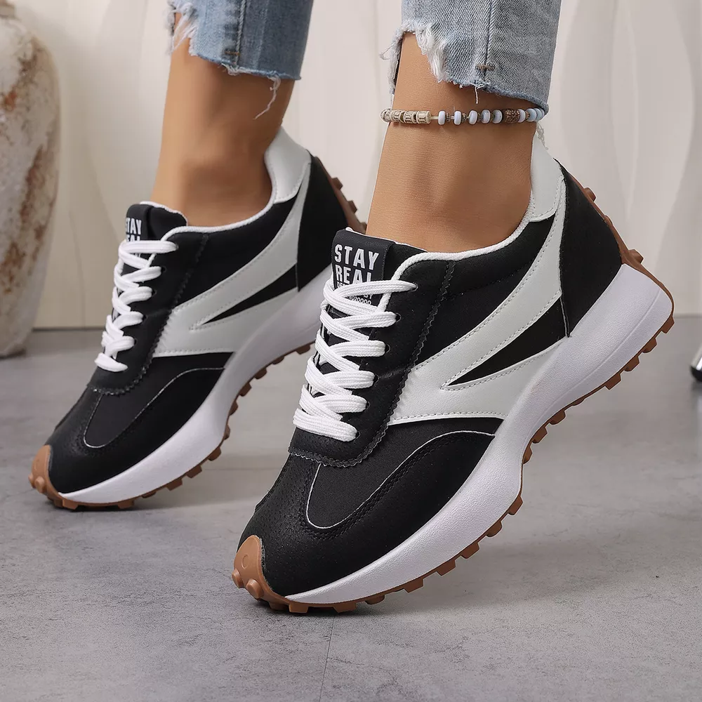 Color‑Blocked Platform Casual Sneakers, image 5
