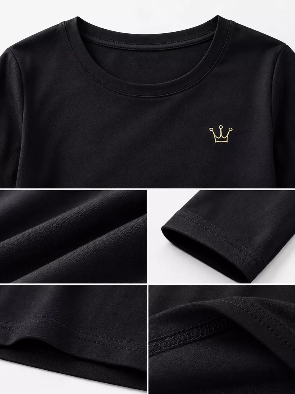 Full Size Crown Long Sleeve T-Shirt Plus Size, image 10