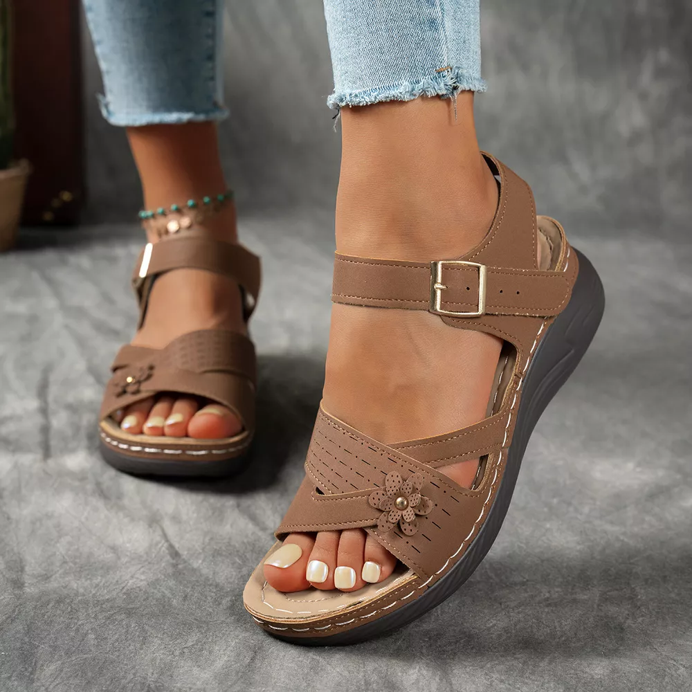 Open Toe Wedge Sandals, image 5