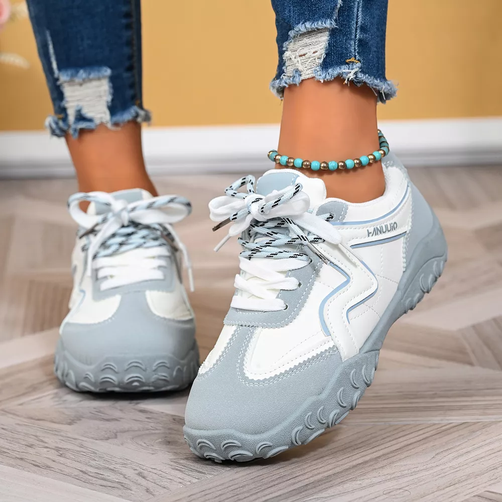 Round Toe Lace Up Sneakers, image 10