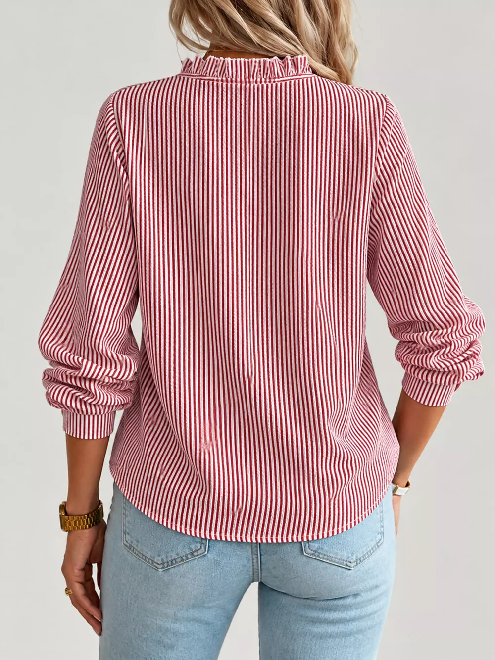 Ruffled Button Down Shirt, image 16