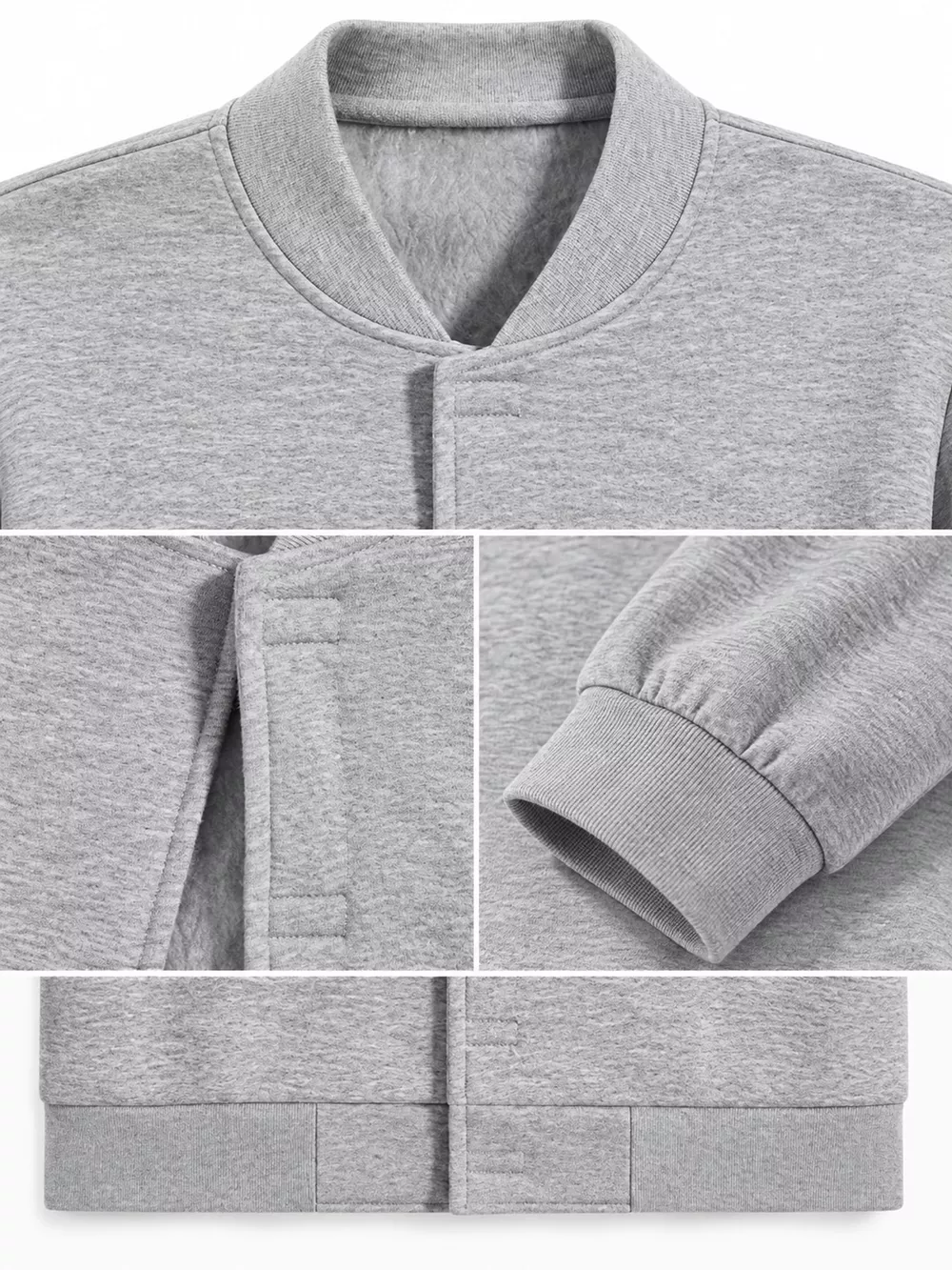Men's Plus Size Zip Up Long Sleeve Sweatshirt, image 4