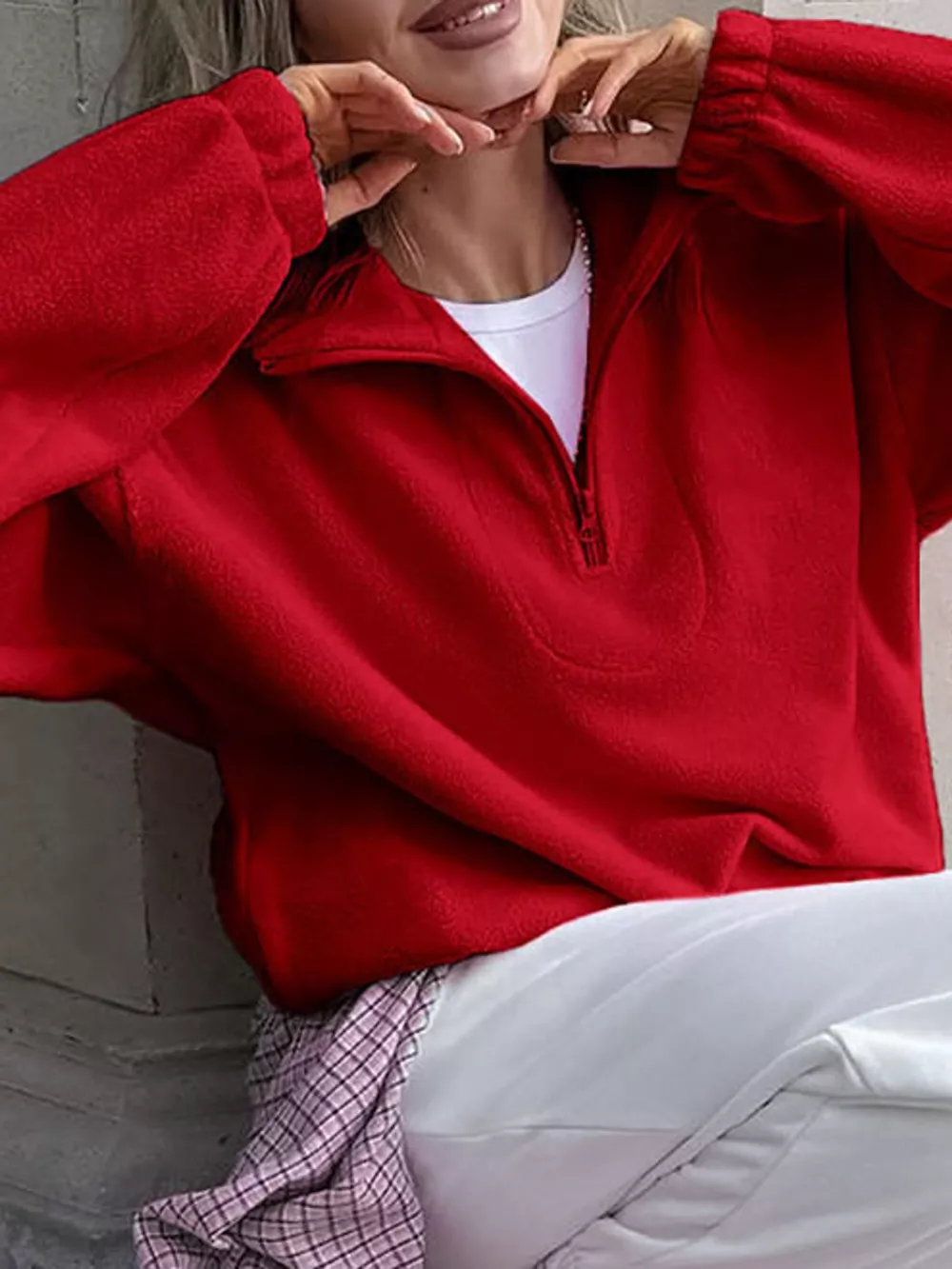 Quarter-Zip Fleece Sweatshirt