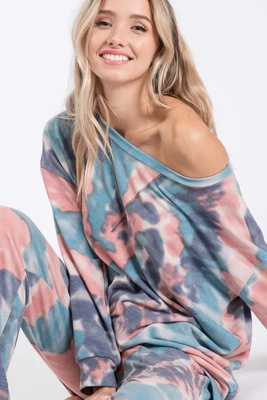 Tie Dye French Terry Casual Pants, image 8