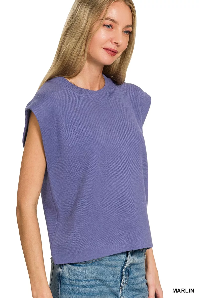 Round Neck Viscose Sweater Vest, image 3
