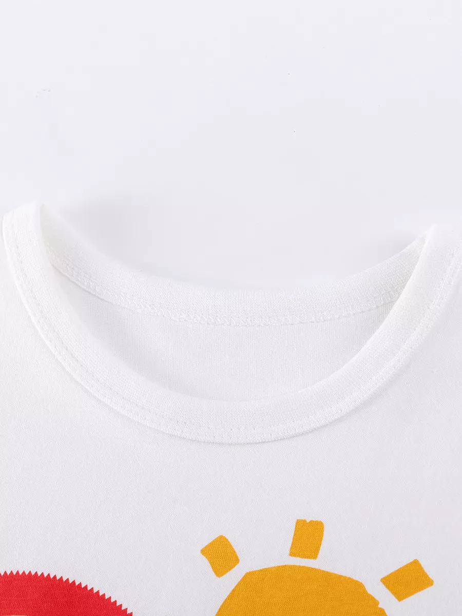 Children's Cartoon Graphic T-shirt and Shorts Set, image 3