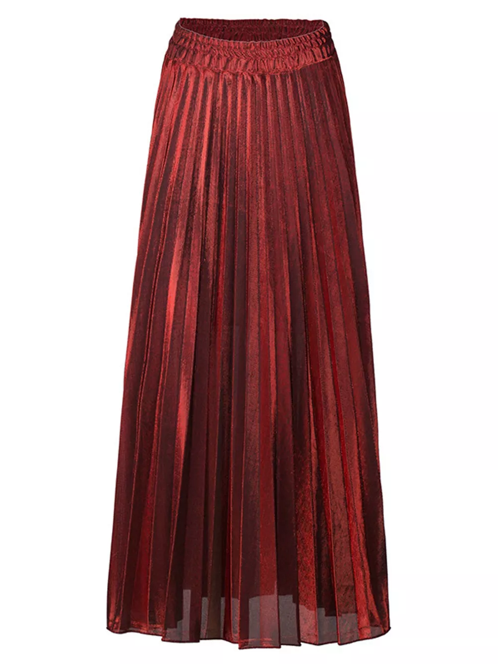 High-Waisted Pleated Maxi Skirt, image 19