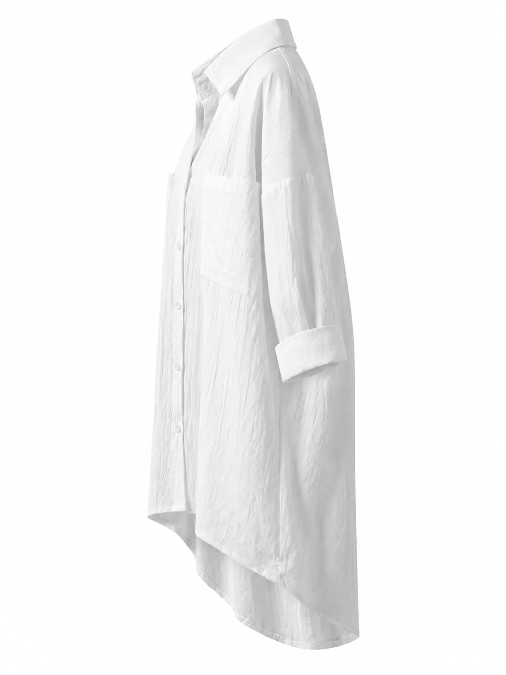 Full Size Casual Button-Down Shirt with Dual Chest Pockets Plus Size, image 5