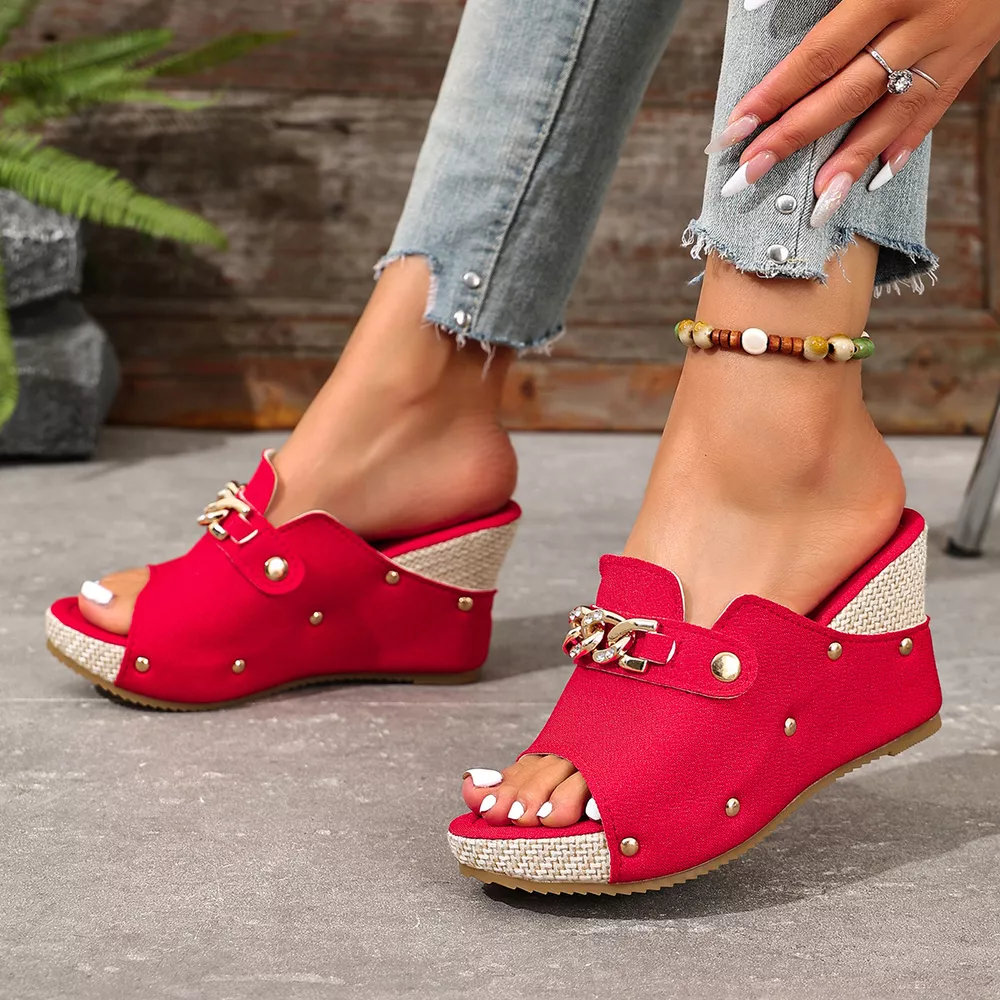 Open Toe Wedge Sandals, image 10